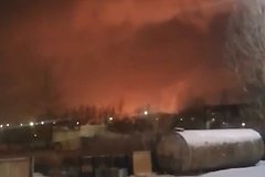 В Иркутской области загорелся нефтеперерабатывающий завод